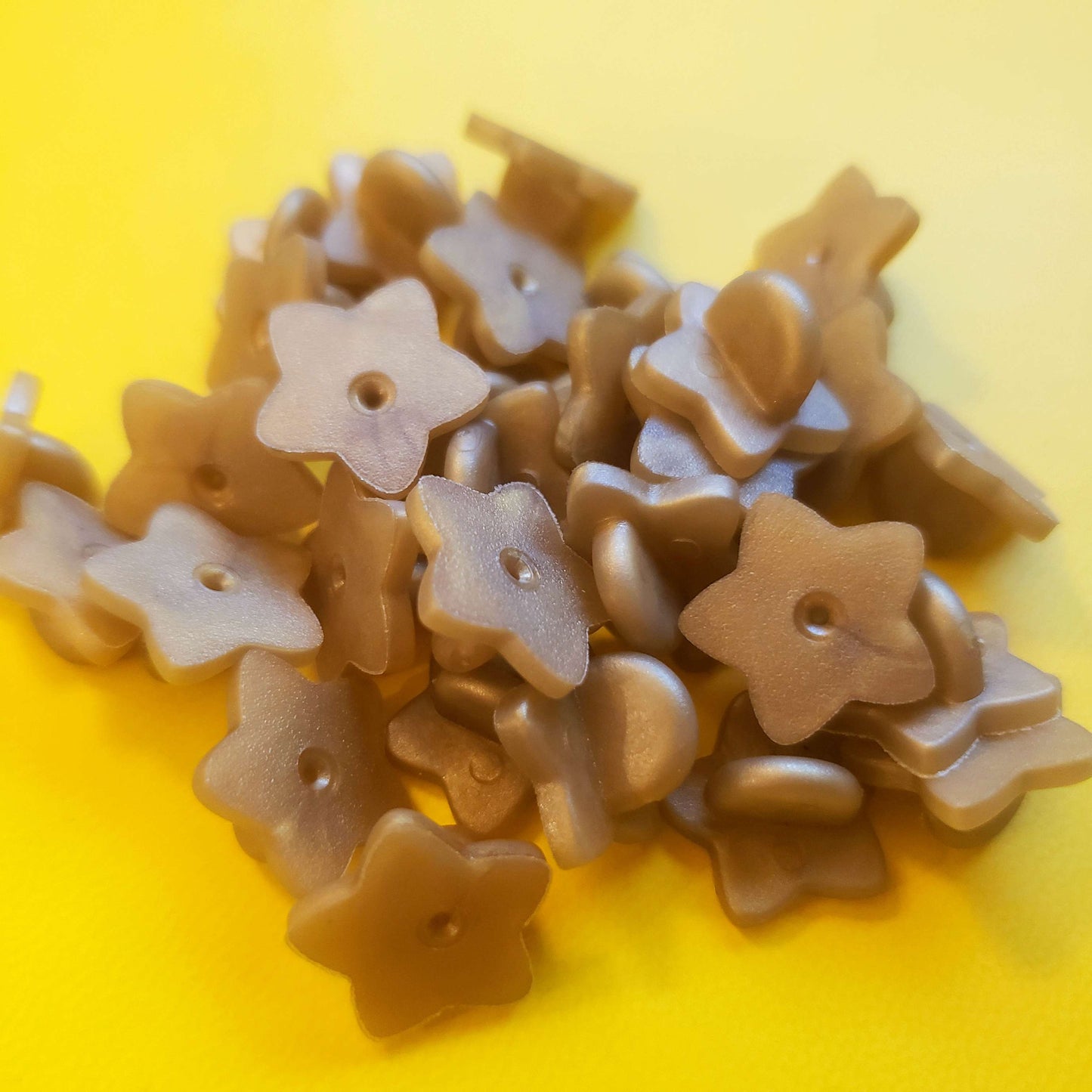 Star Shaped Glitter Pin Backs