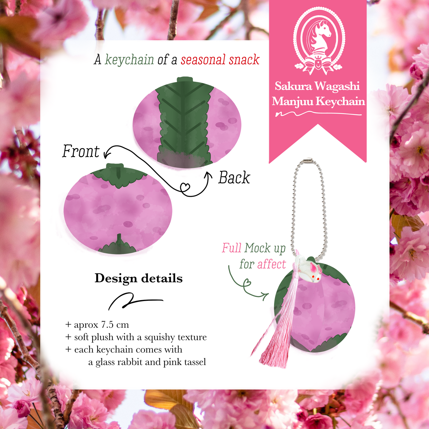 Sakura Mochi Plush Charm