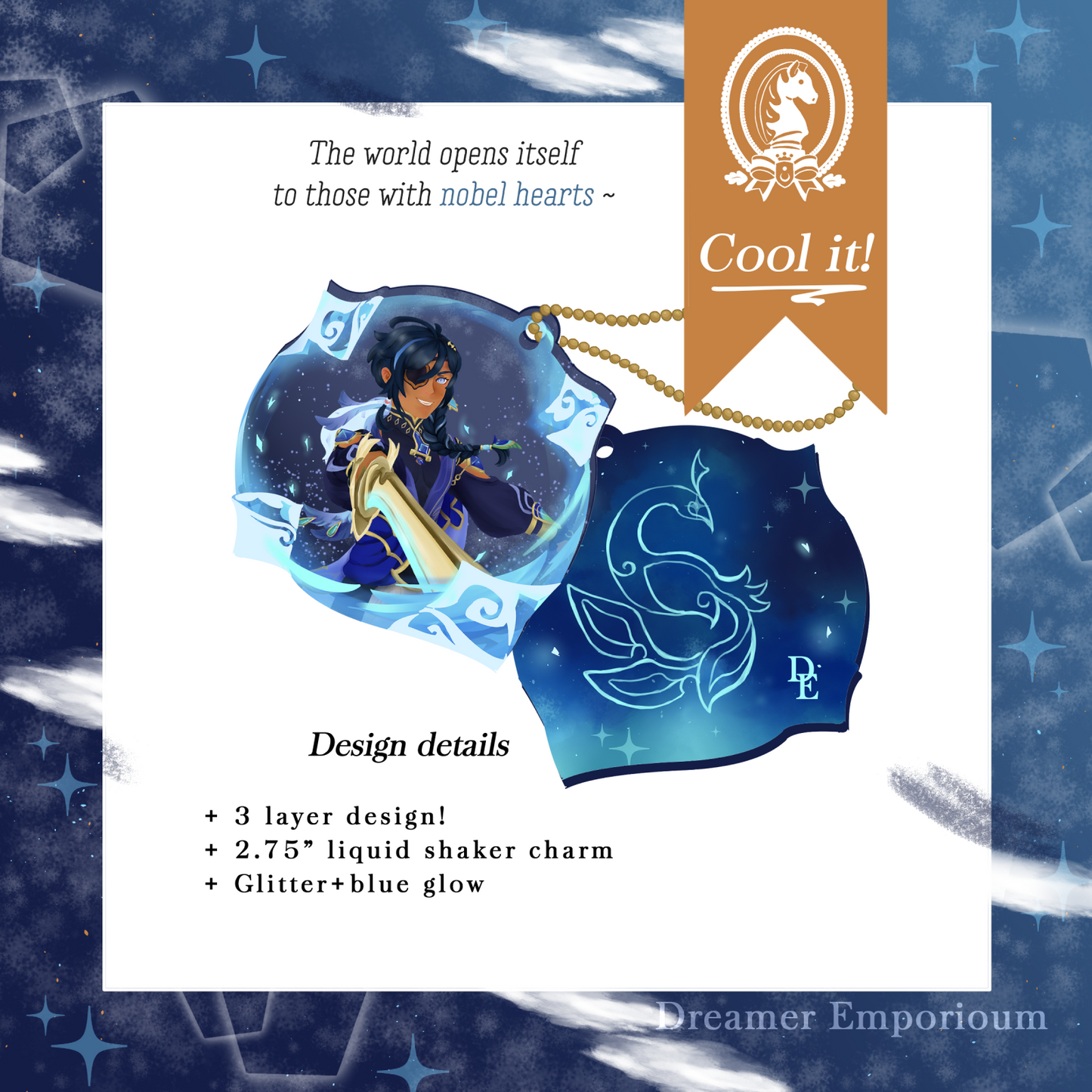 [PRE-SALE] Cool It! Glitter Shaker Charm