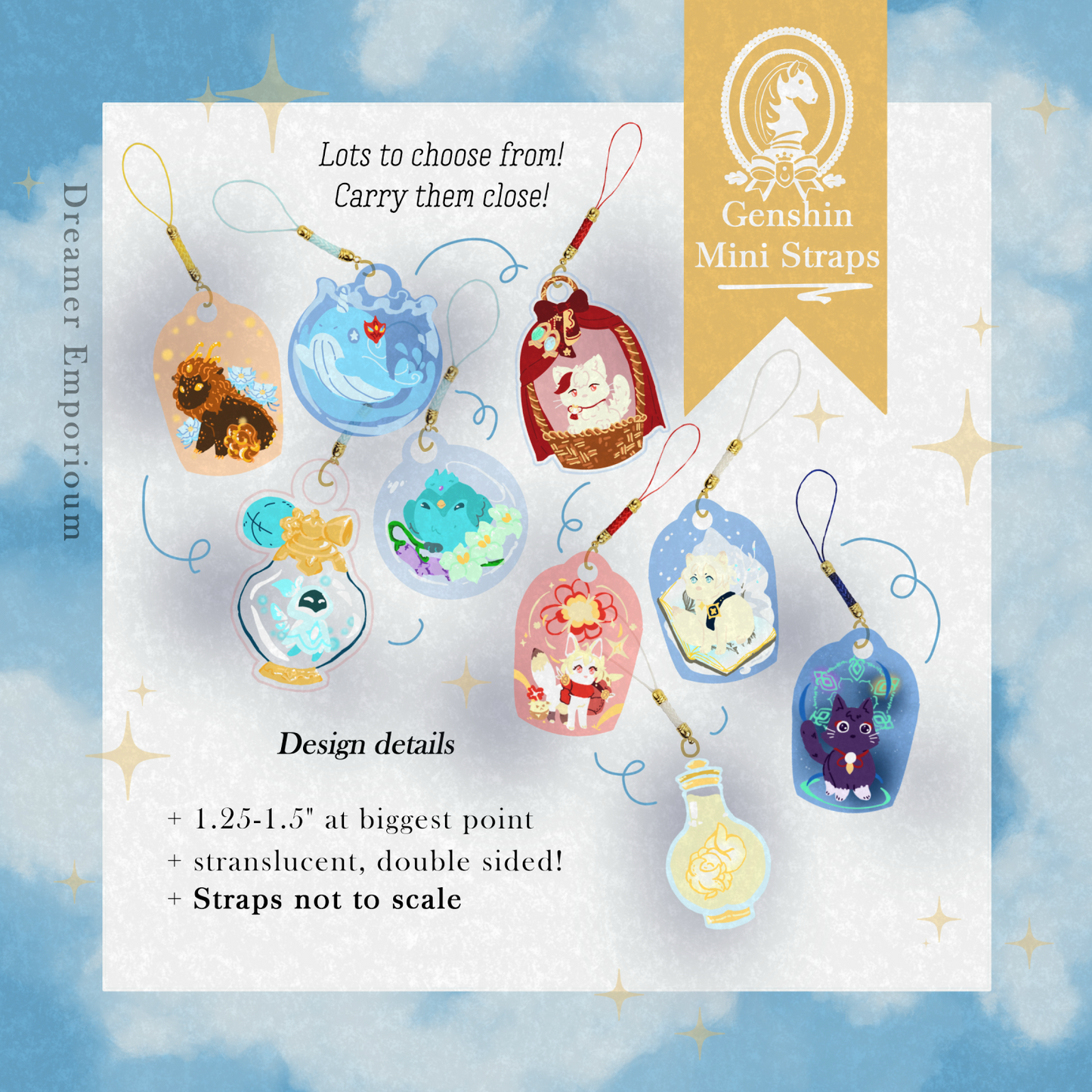 Genshin Mini Strap Charms