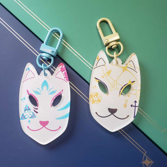 Solar Isomer and Fellflower Fox Mask Charms [Last stock]