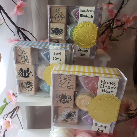 Strawberry Rhubarb and Friends Stamp Sets and Ink Pads