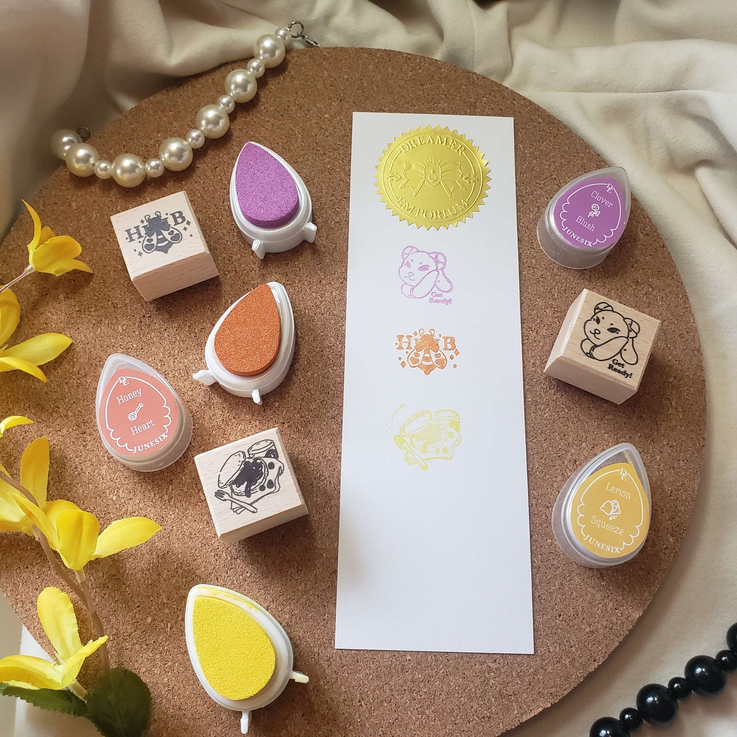 Strawberry Rhubarb and Friends Stamp Sets and Ink Pads