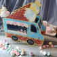 Sweet Cream Ice Cream Truck Pen Holder