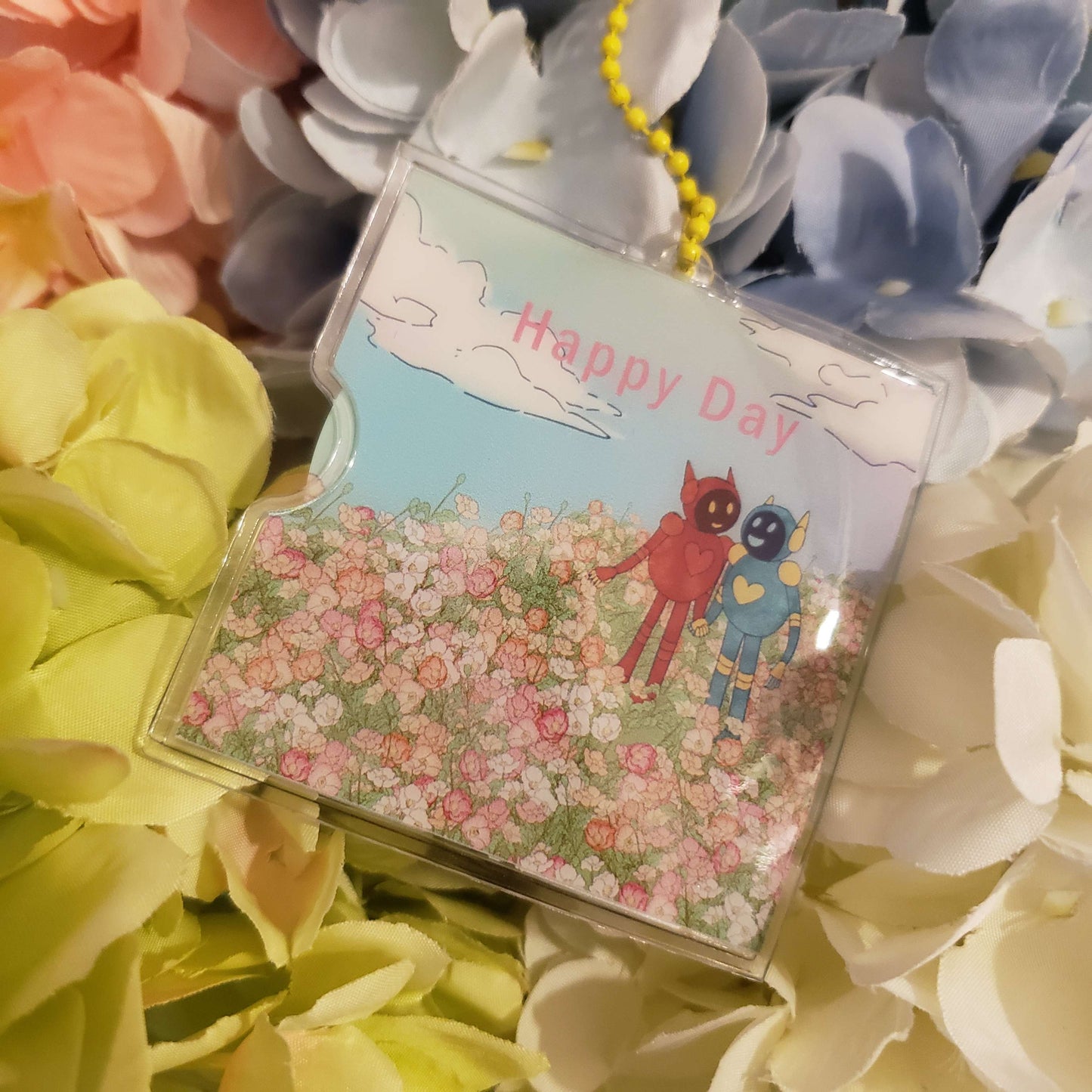 Happy Day - Poppy and Poinsettia Record Charm