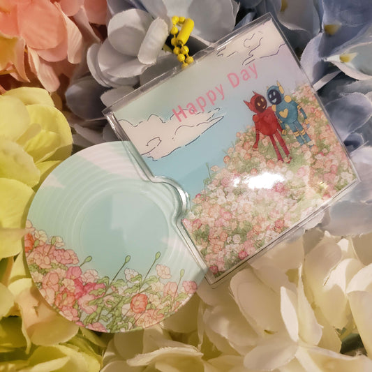 Happy Day - Poppy and Poinsettia Record Charm