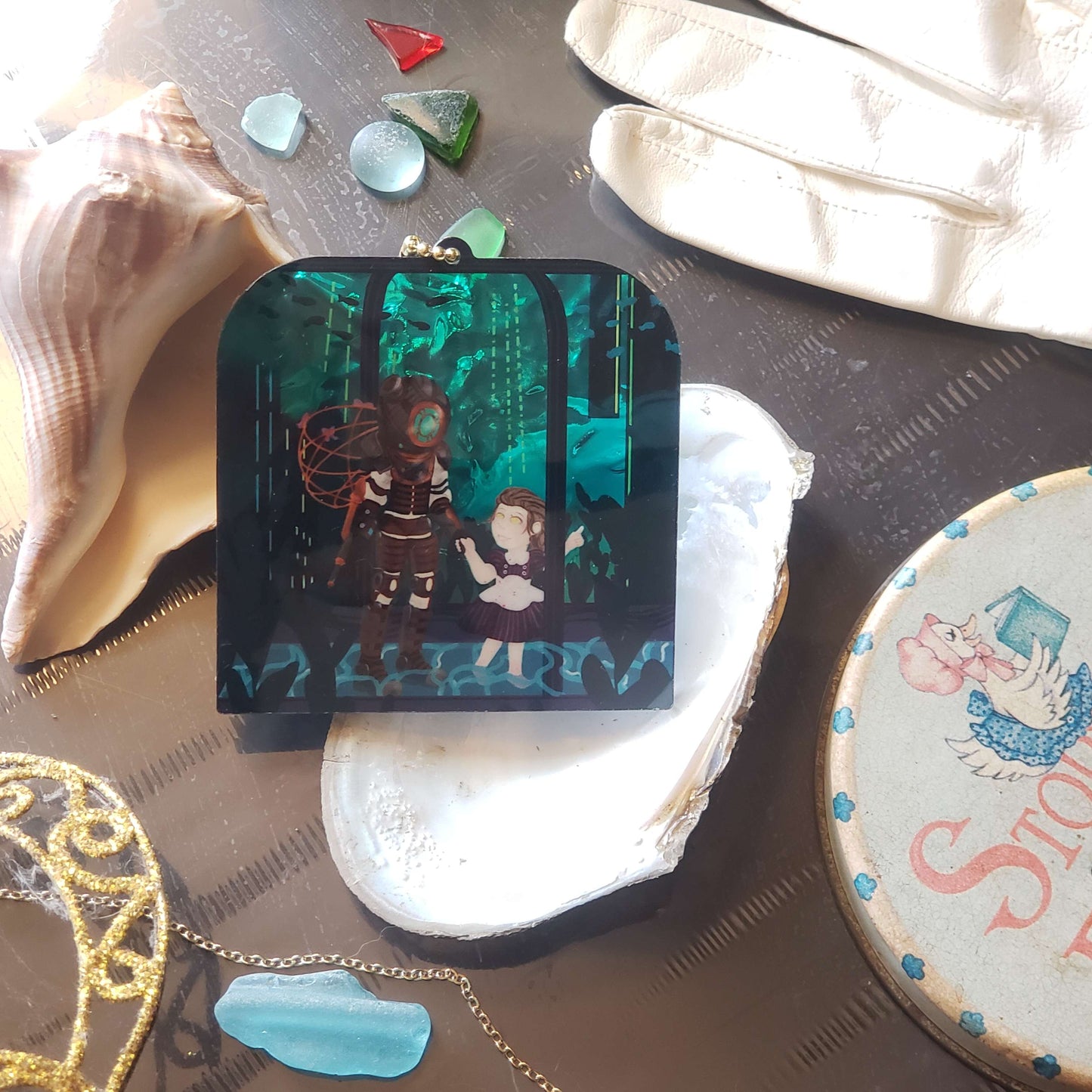 Under Rapture Wave Acrylic Charms