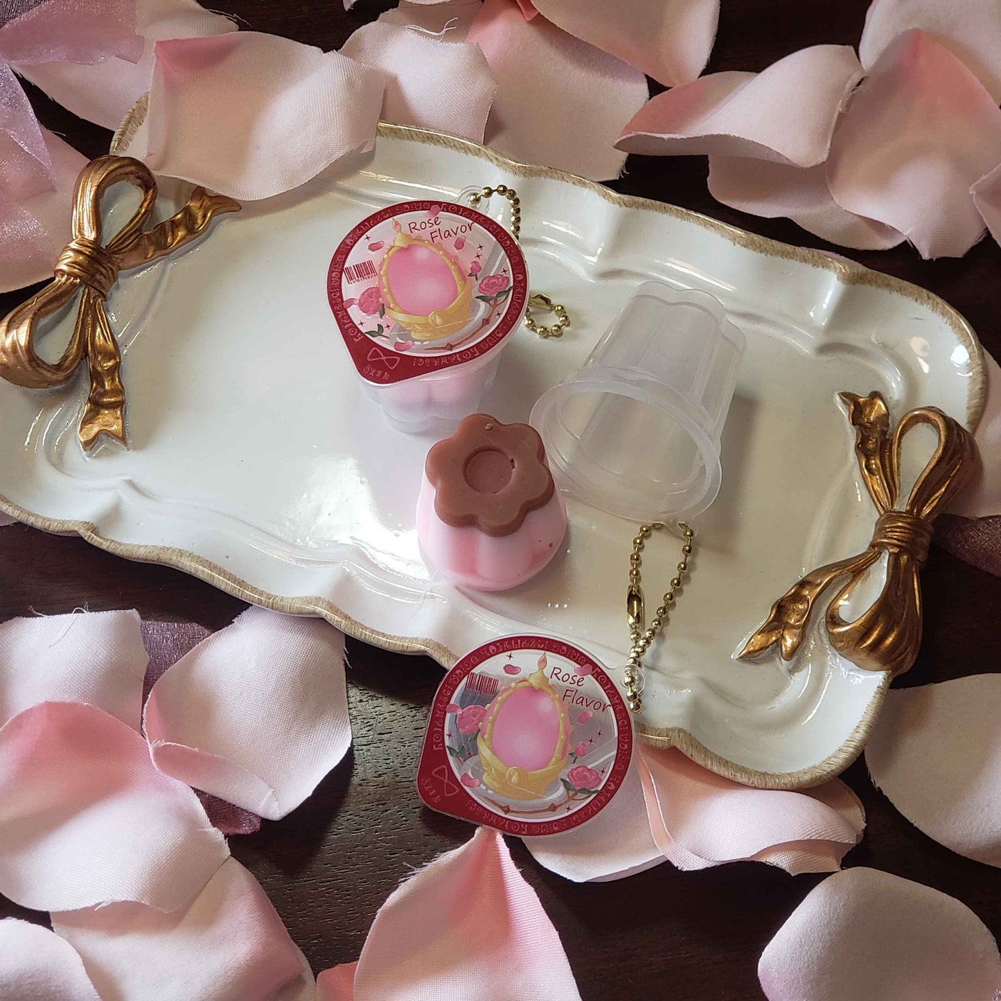 Heart of Roses Pudding Squishy Charm