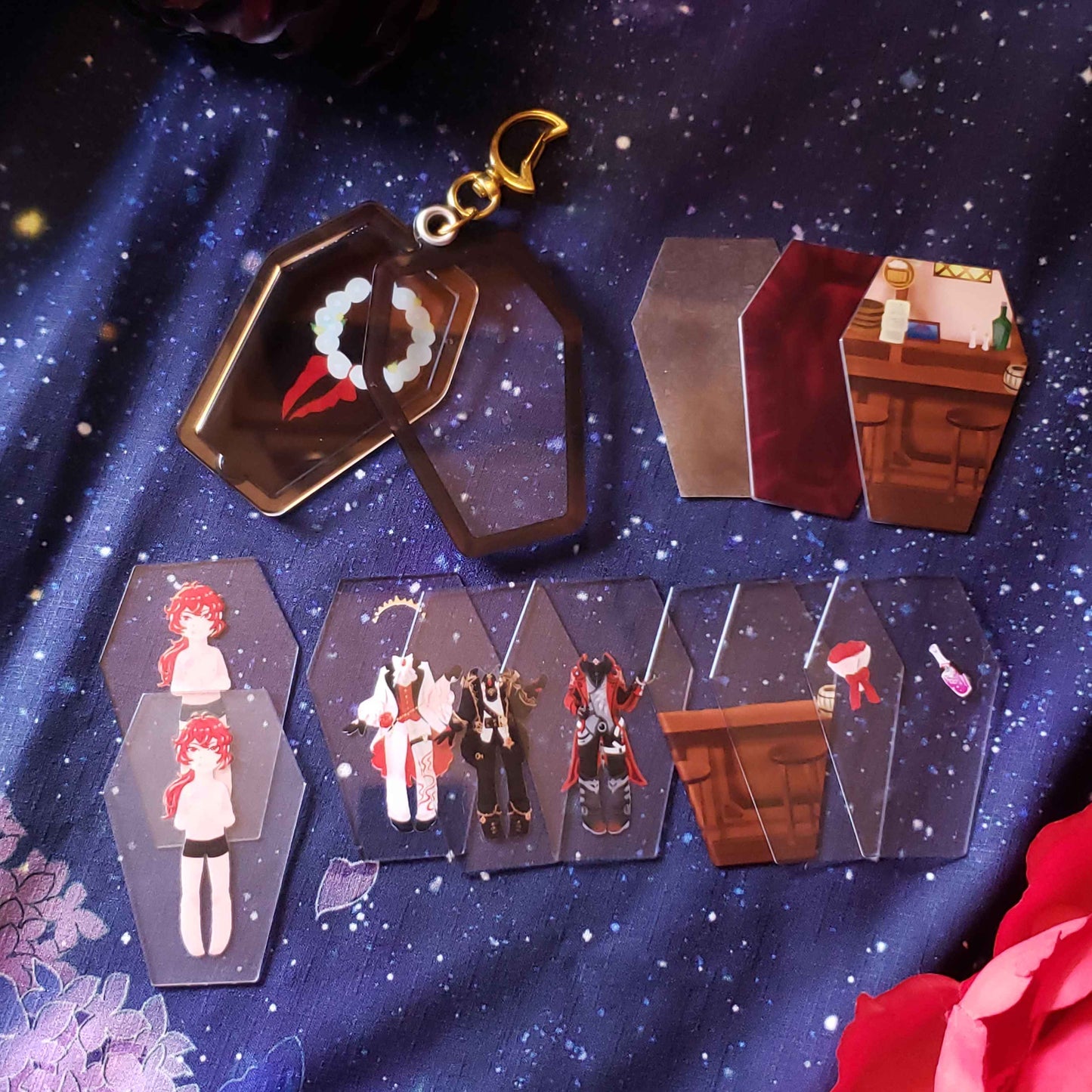 Coffin Closet Changing Acrylic Charms