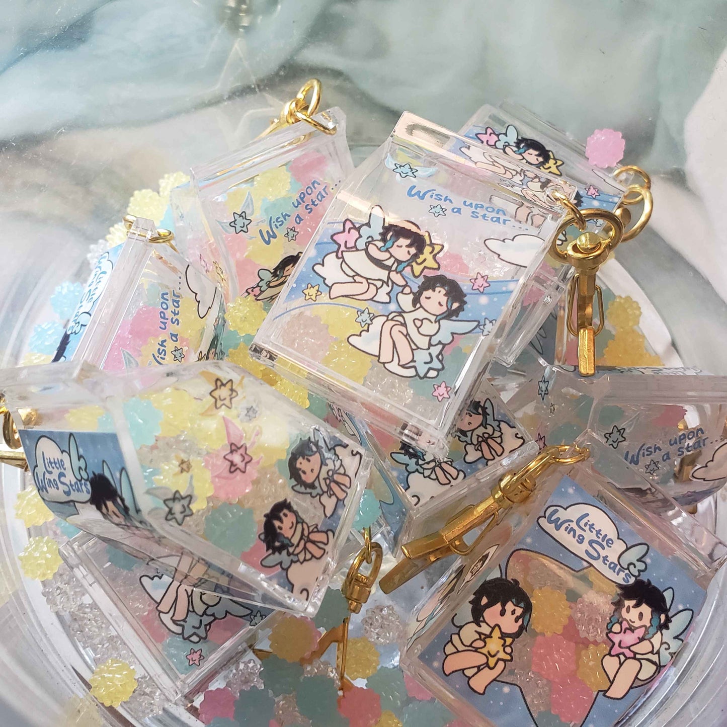Little Wing Stars Candy Carton Shaker Charm
