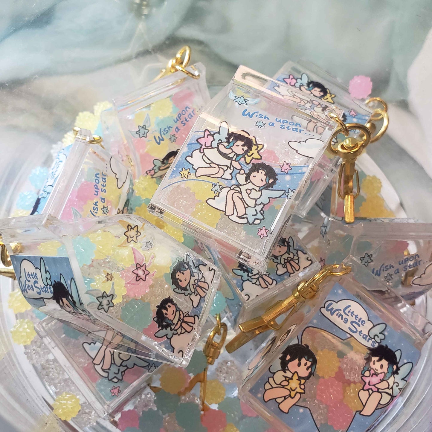 Little Wing Stars Candy Carton Shaker Charm