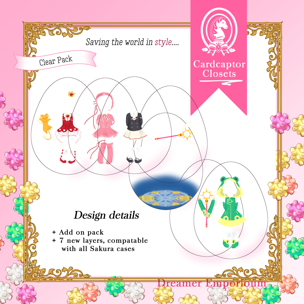 Sakura Outfit Changing Charm