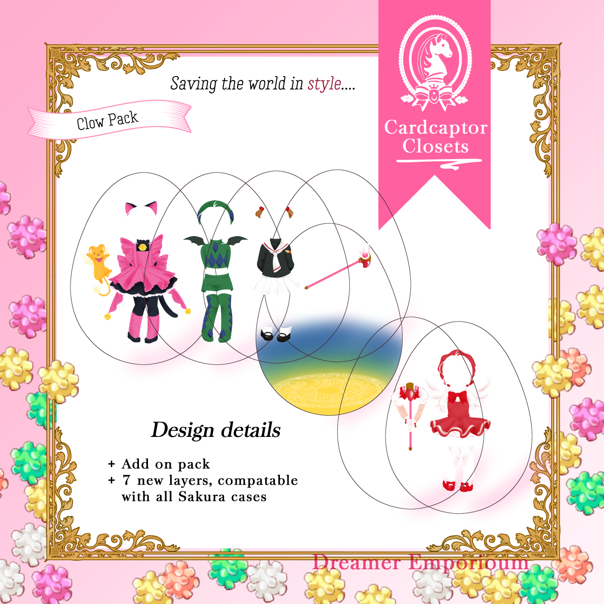 Sakura Outfit Changing Charm