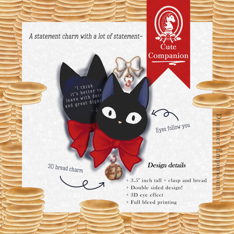 Bakery's Cat 3D Charm [Last stock]