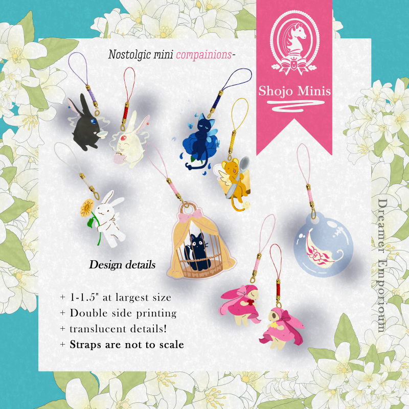 Shojo Mini Companion Strap Charms