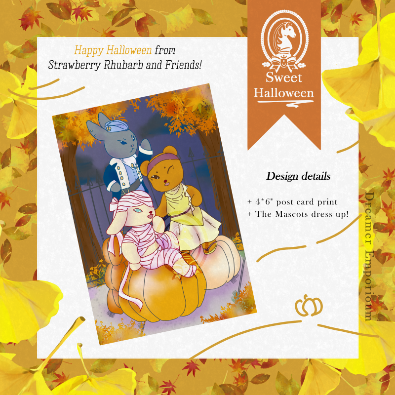 Sweet Halloween Postcard Print