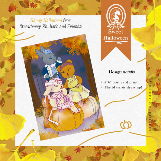 Sweet Halloween Postcard Print