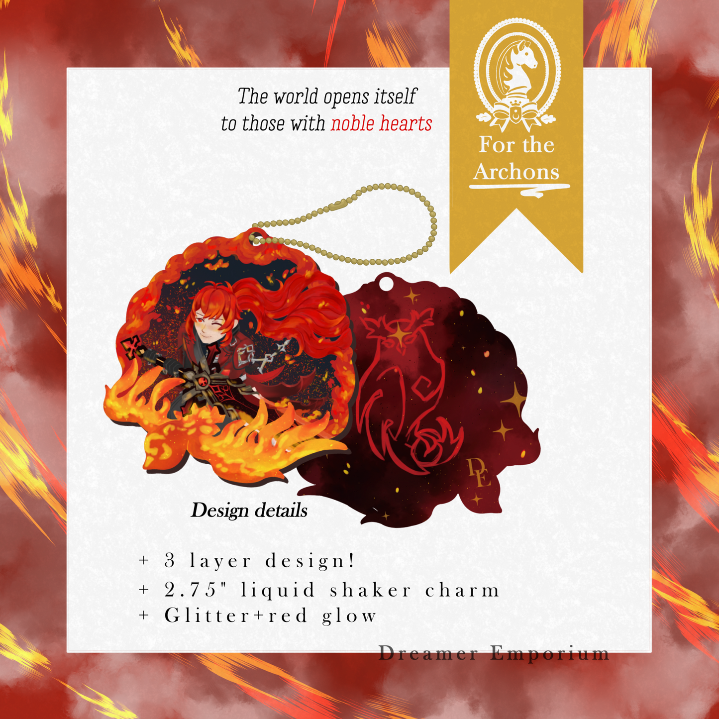 [PRE-SALE] Dawn Glitter Shaker Charm