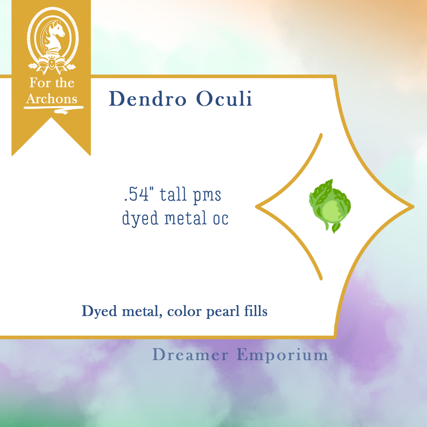 Oculi Pearl Enamel Pins