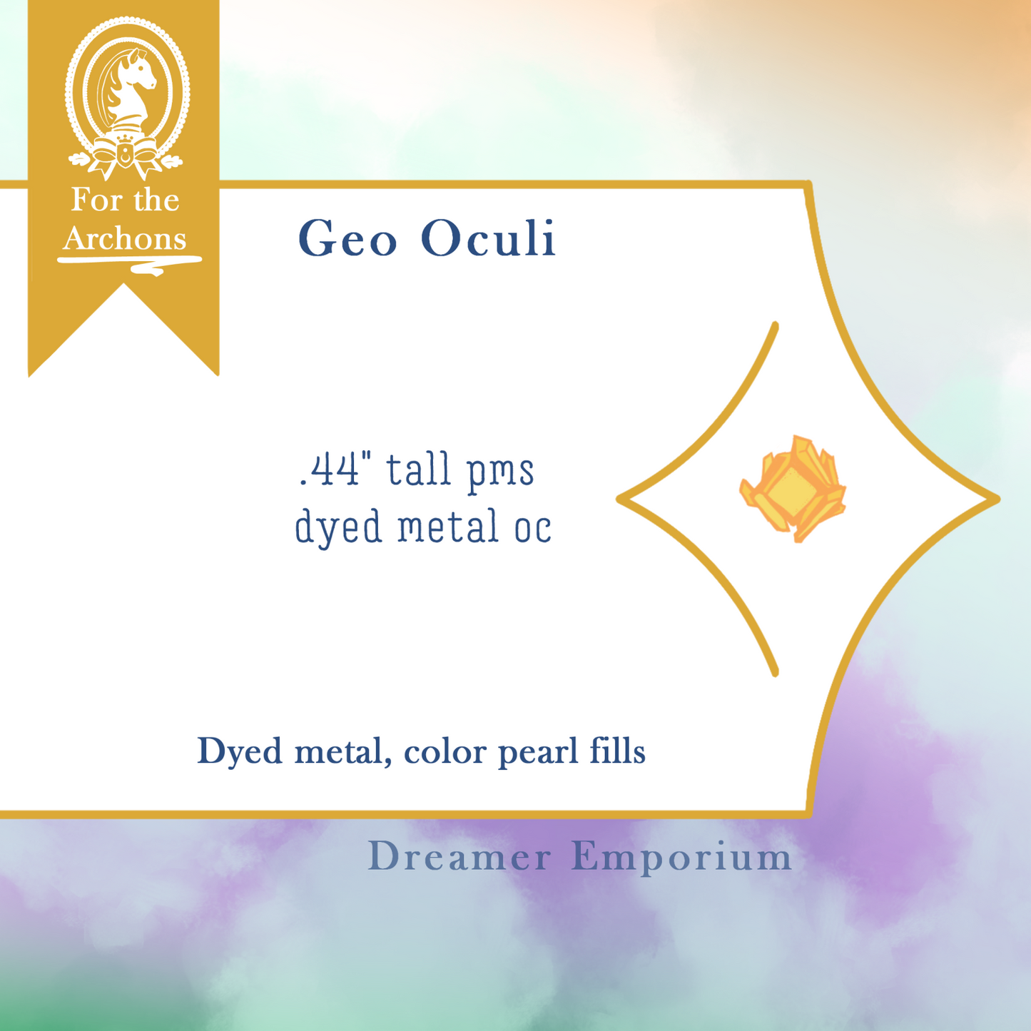 Oculi Pearl Enamel Pins