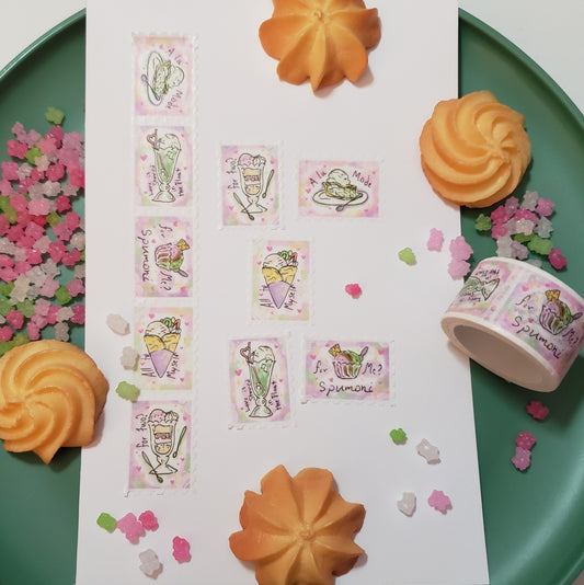 Pastel Sweets Stamp Washitape