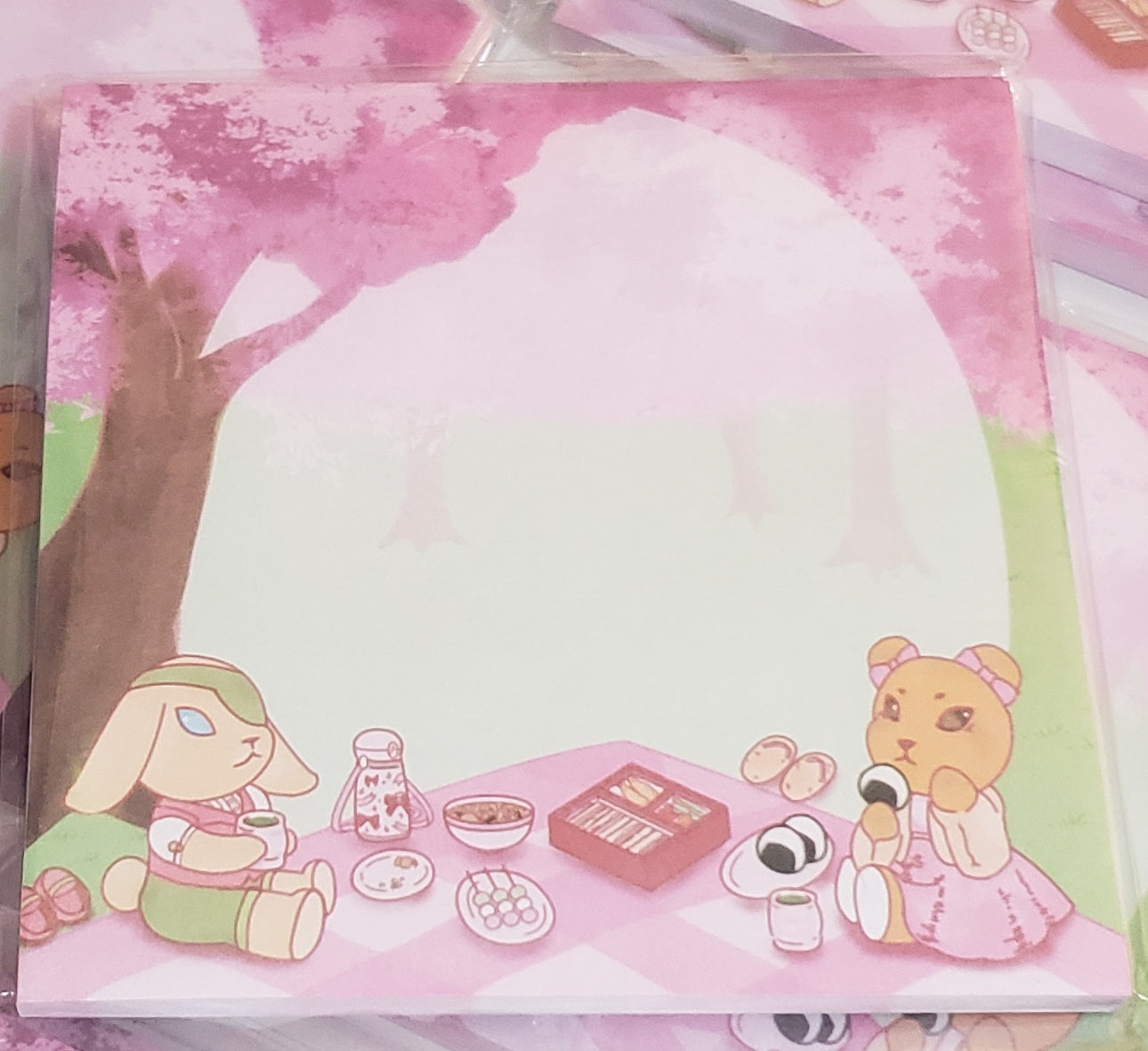 Sakura Picnic Sticky Notes [Discounted]
