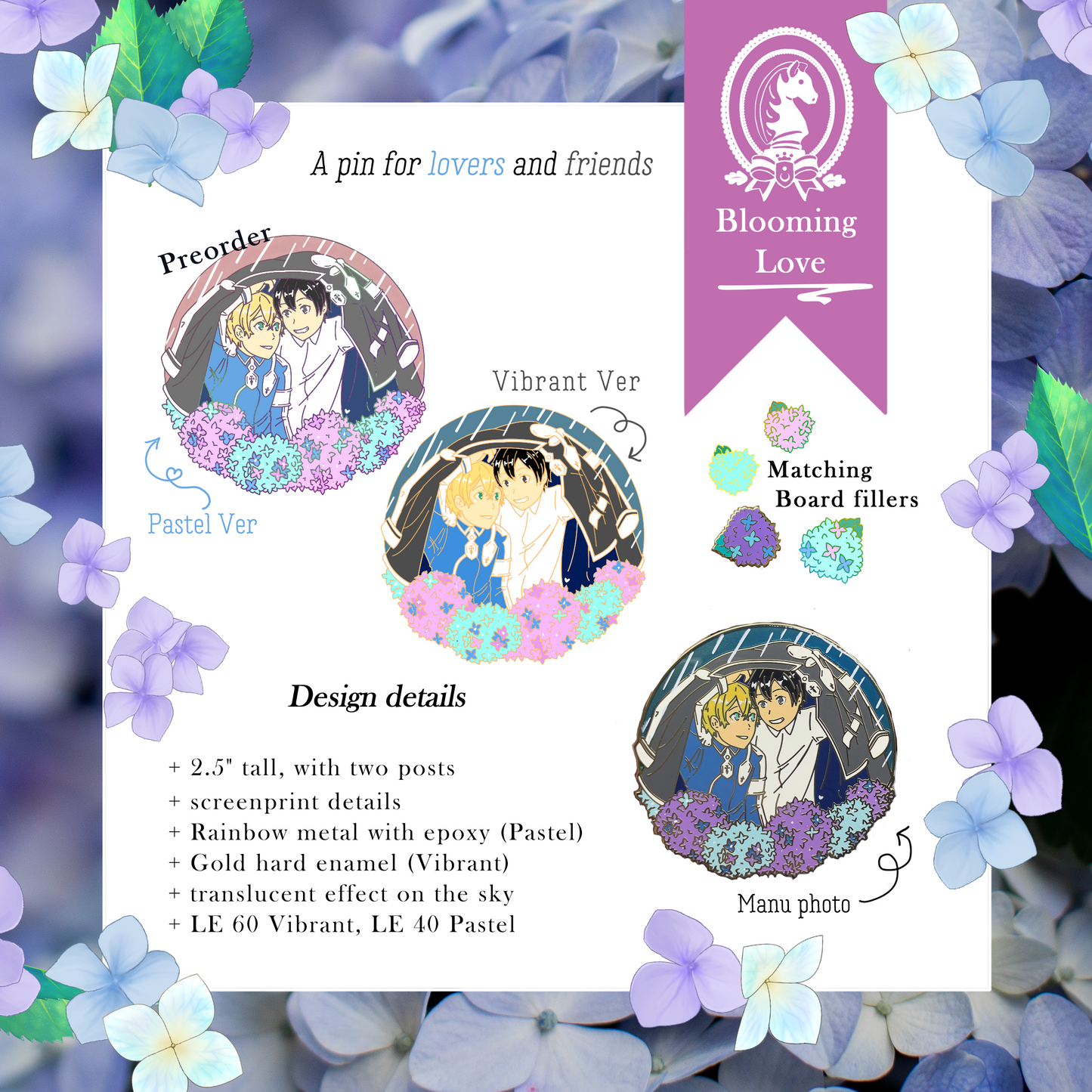 Blooming Love Enamel Pins