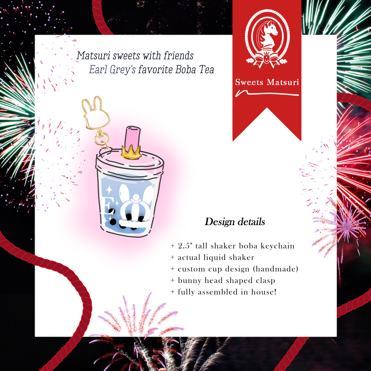 [PRE-SALE] Earl Grey's Boba Shaker Charm [Last stock]