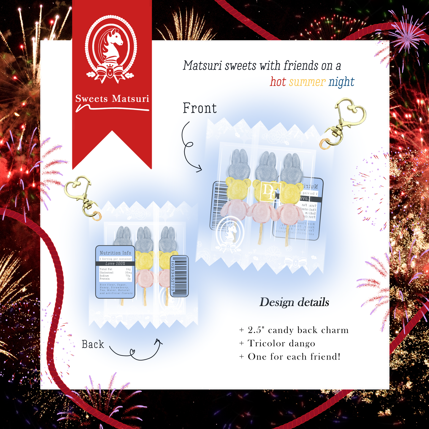 Dango Candy Bag Charm [Last stock]
